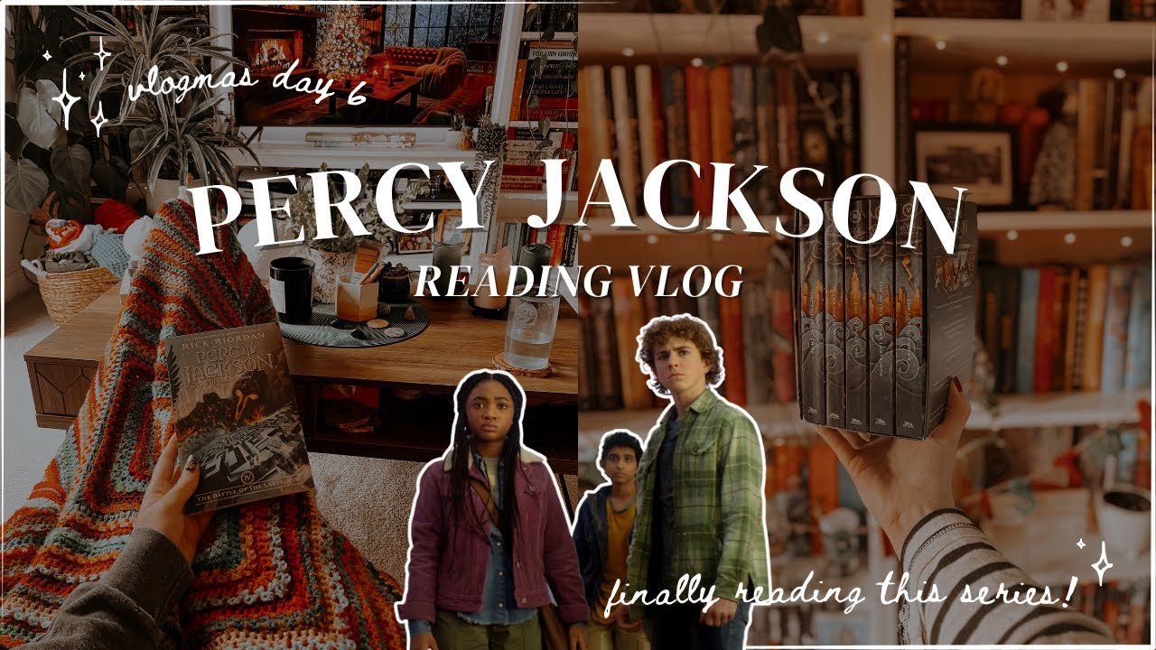 I’m finally reading the Percy Jackson series… I can't believe it took me this long! 🎄 Vlogmas Day 6