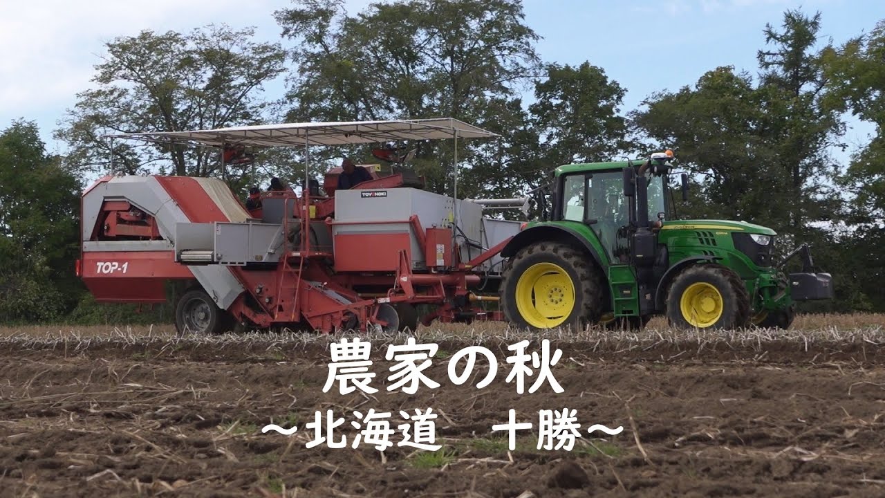 【農家の秋】じゃがいも収穫　北海道十勝　ポテトハーベスターの仕組み