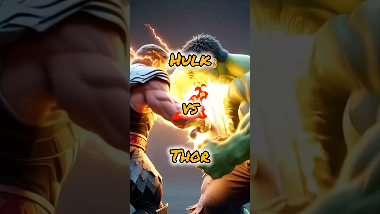 Hulk vs Thor Full Power Battle | God vs Monster | Hindi 