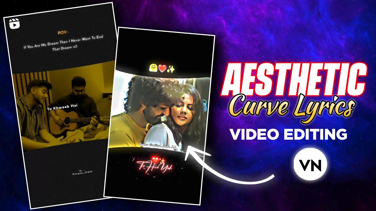 New Trending Instagram Lyrics Reels Video Editing | Trending Curve Aesthetic Lyrics Video Tutorial