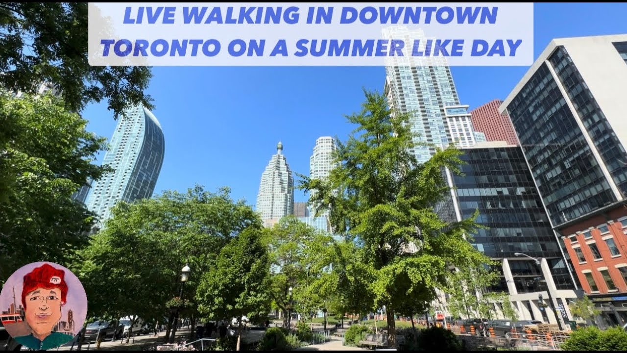 LIVE WALKING THE PORT LANDS + CHERRY BEACH + DOWNTOWN TORONTO ON A SUMMER LIKE DAY #torontolive
