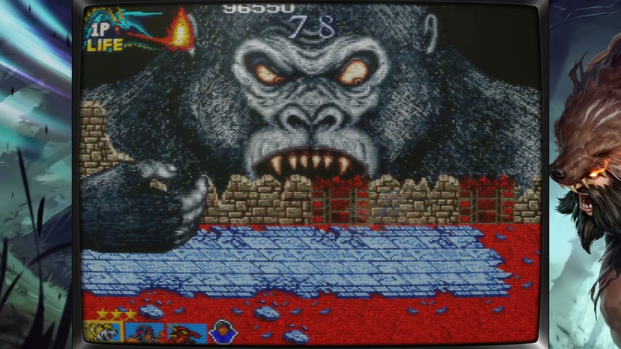 Wild Fang, Tecmo Knight, beat 'em up, arcade de 1989
