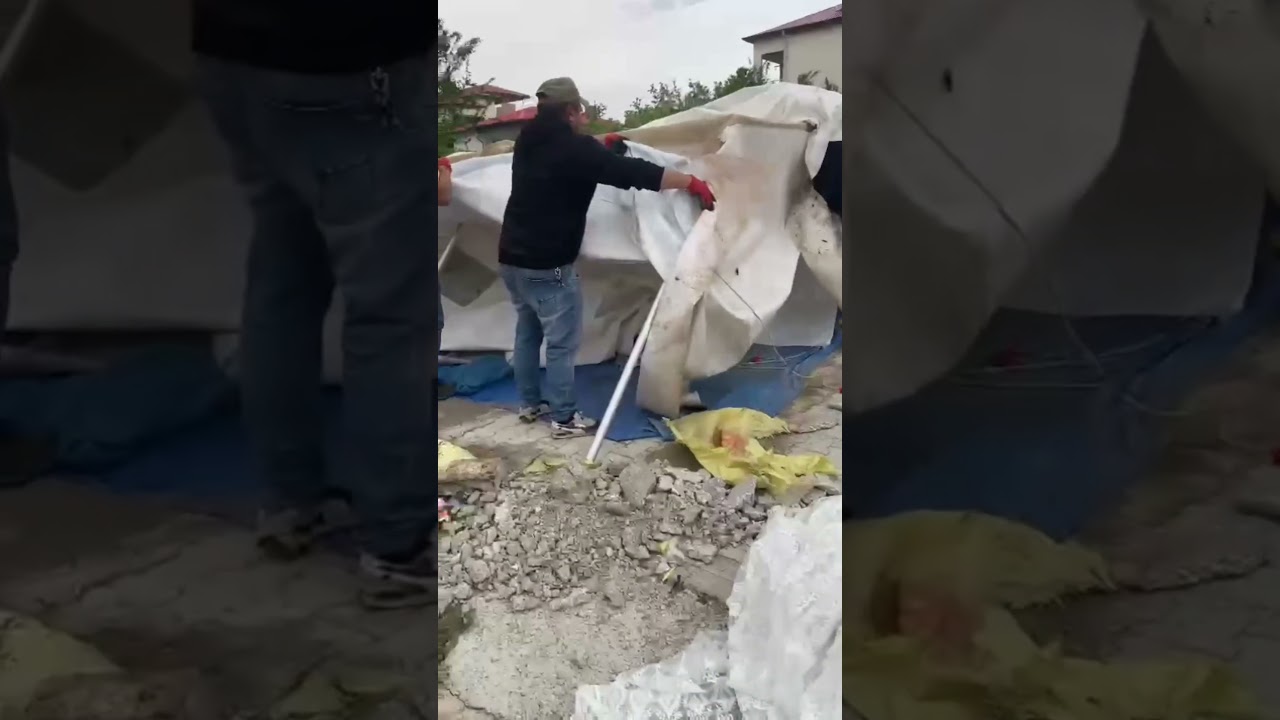 Elbistan&rsquo;da &ccedil;adırlar toplanmaya başladı #elbi̇stan #elbistandeprem #g&uuml;ndem #automobile #sondakika