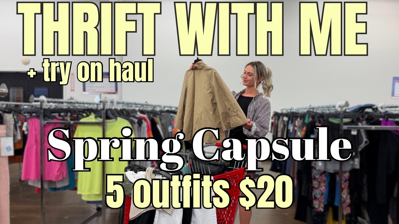 I Thrifted a Spring Capsule Wardrobe for $20!!