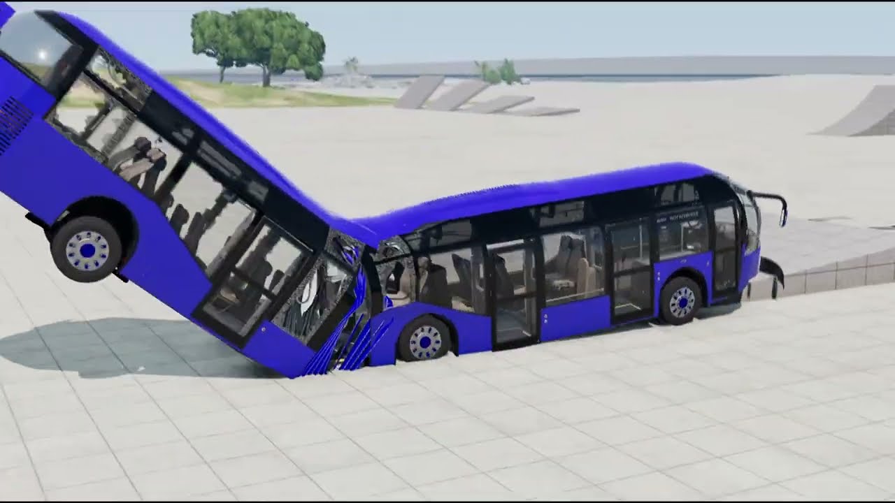 Impossible Slope Test – Can a Bus Beat Supercars?” #beamngdrive #busvideo #cargames