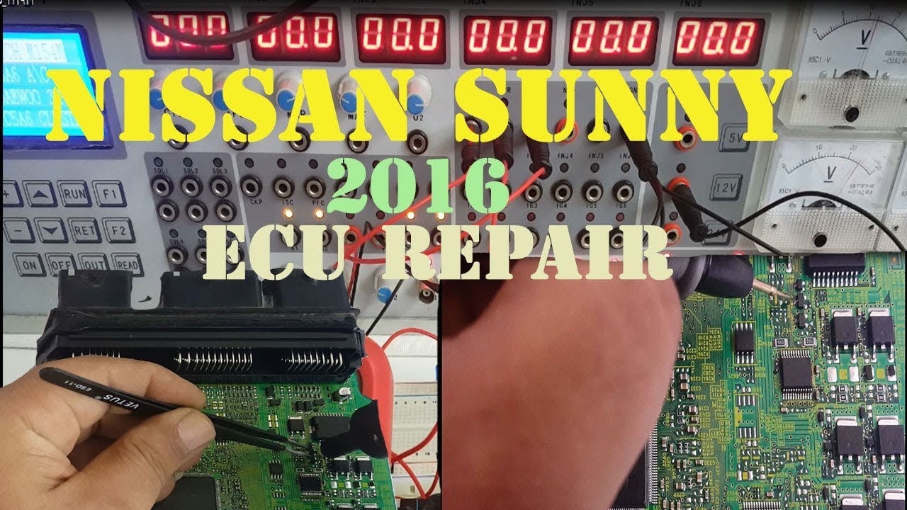 ecu repair - nissan sunny 2016 ecu faulty finding and repair   - صيانة كمبيوتر نيسان