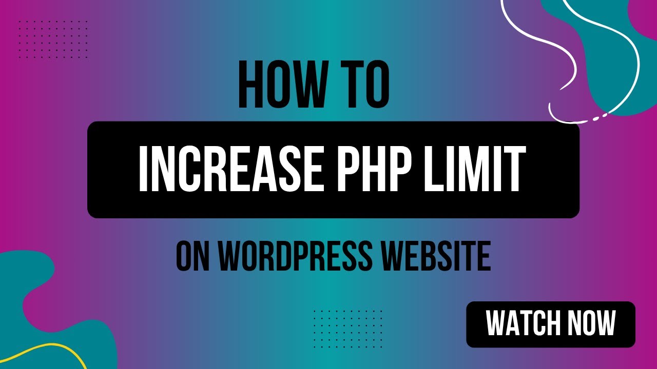 Fix WordPress Memory Limit Error | Increase PHP Limit Easily