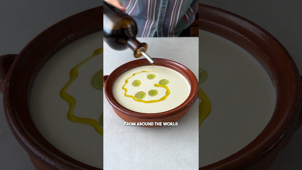 Этот испанский суп готовится без варки?! 🇪🇸 &mdash; Ajo Blanco #шорты