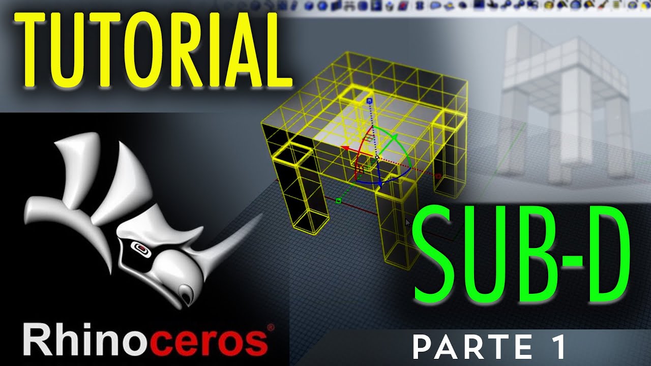 Curso de RHINO 3d Gratis: Modelado de Silla 🪑 con SubD - PARTE 1 | Tutorial para Principiantes