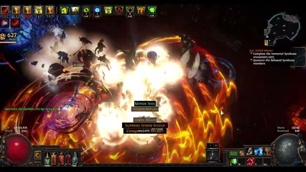 [POE Phrecia] Cheapbunny's Hollow Palm Dominating Blow Wildspeaker | T17 Sanctuary
