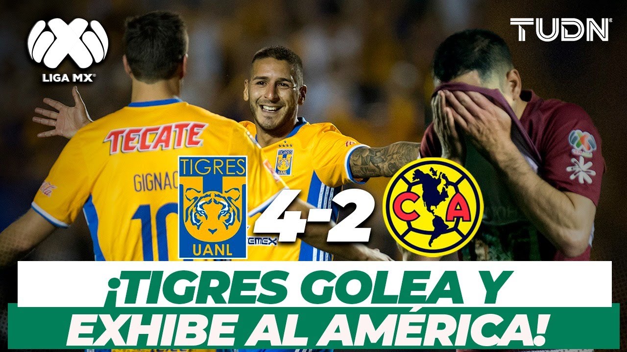 ¡Cómo fiera! Tigres destruye al América en el Volcán | Tigres 4-2 América CL-2017 | TUDN