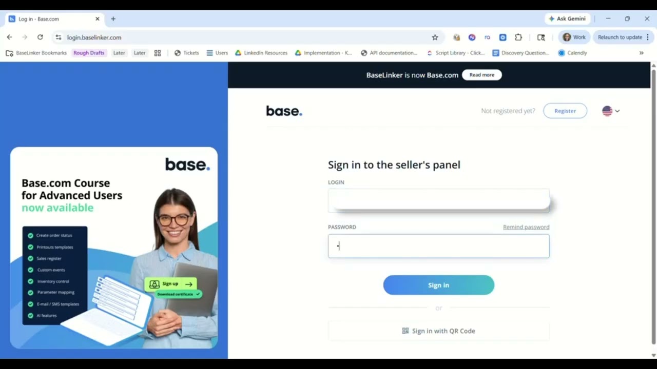 Create a Base.com Account in 5 minutes