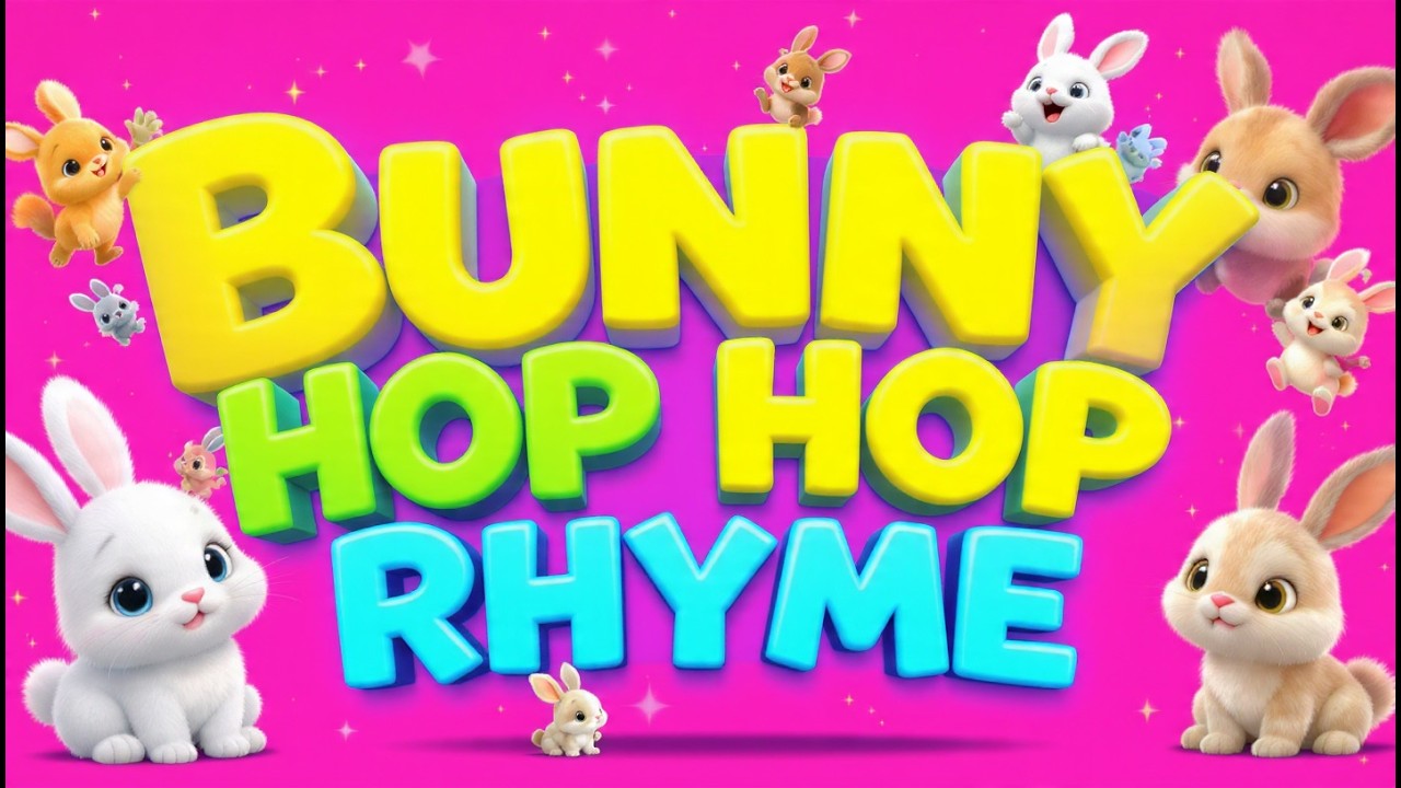 Bunny Song for Toddlers | Cute Rabbit Nursery Rhymes and Educational Songs for Kids