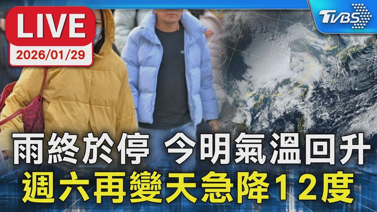 【LIVE】雨終於停 今明氣溫回升  週六再變天急降12度