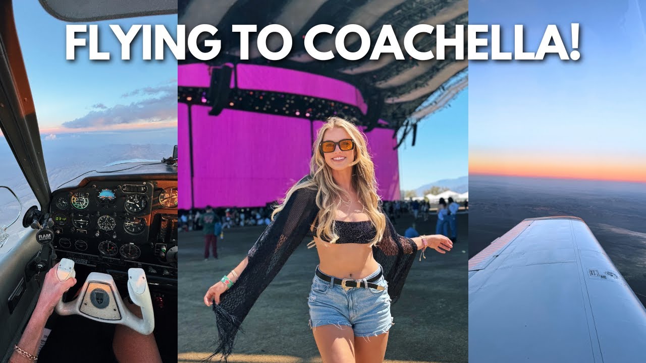 Flying to COACHELLA in my Airplane!