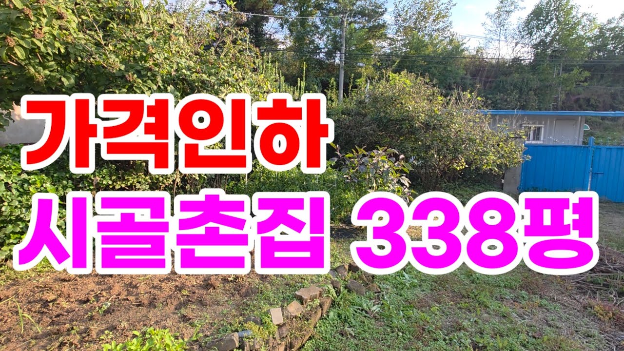  [매451]가격인하!!텃밭넓고 마당넓은 시골집338평