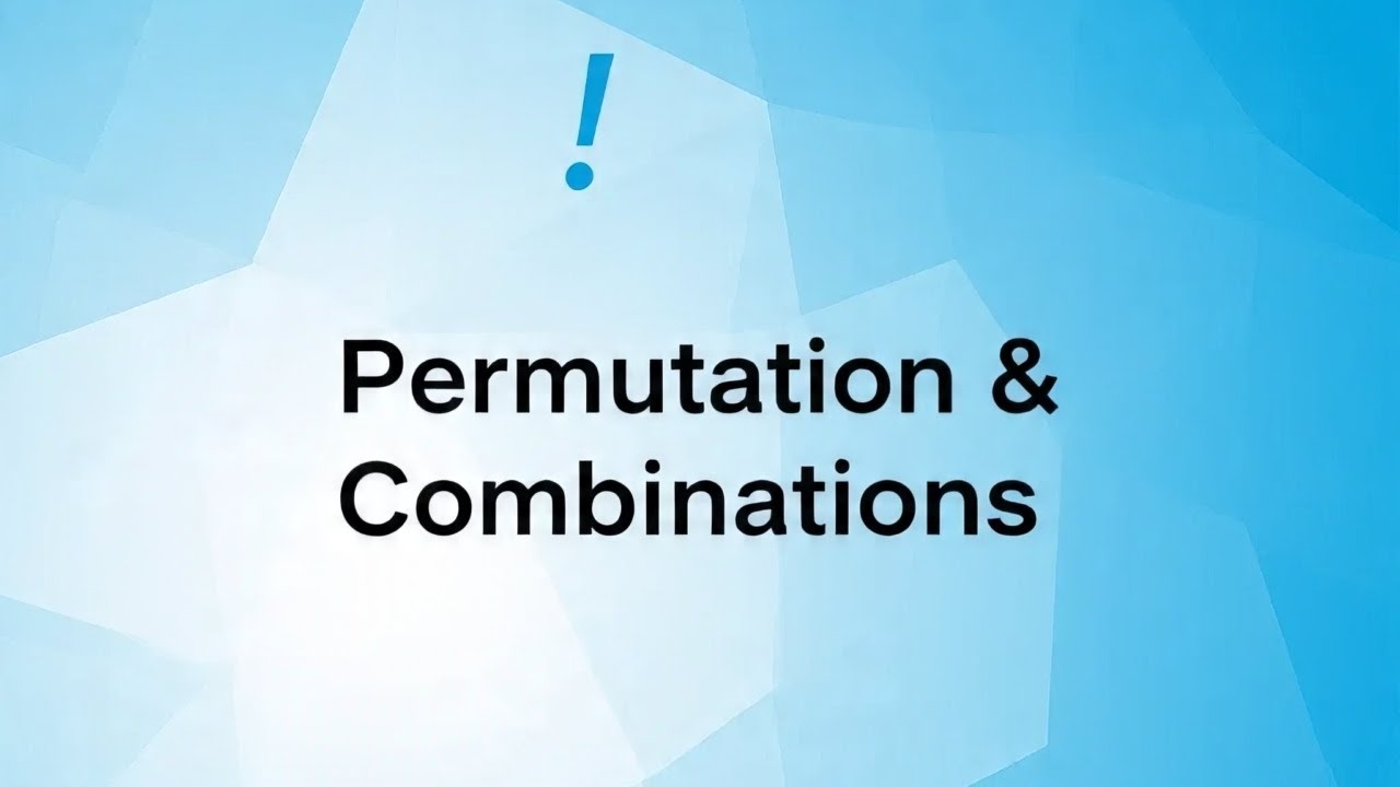 Permutation and combinations class 2