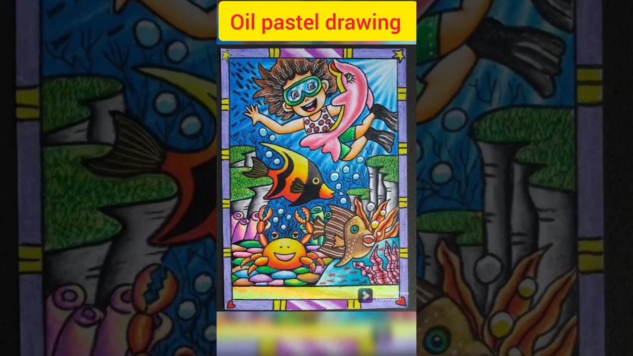 @Deiep | Basic oil pastel drawing I easy drawing for kids 