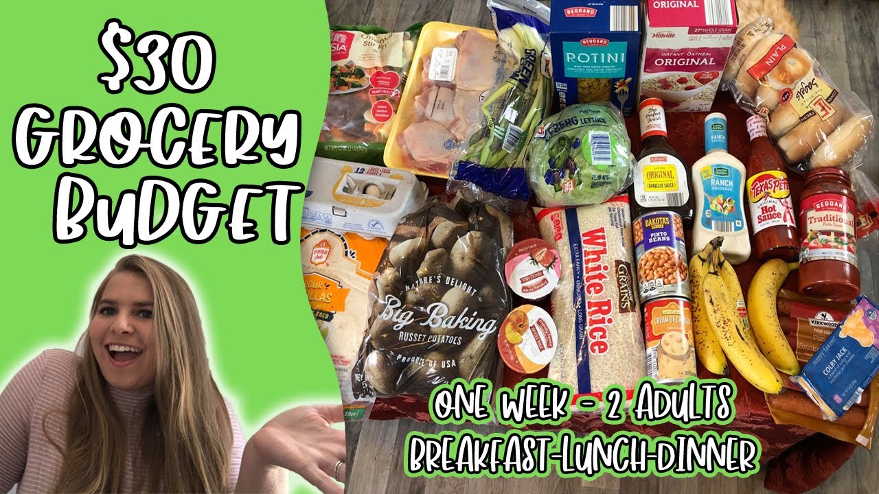 One Week $30 grocery Budget Challenge | Extreme Grocery Budget Challenge | over 40 Meals for $30