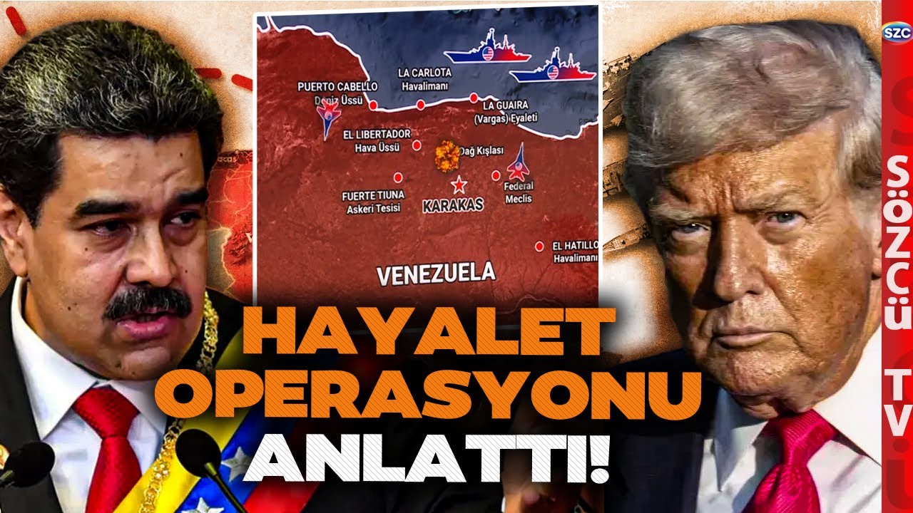 ABD Ordusu Maduro'yu Yatağından Aldı! Özlem Gürses Hayalet Operasyonu Haritada Anlattı!