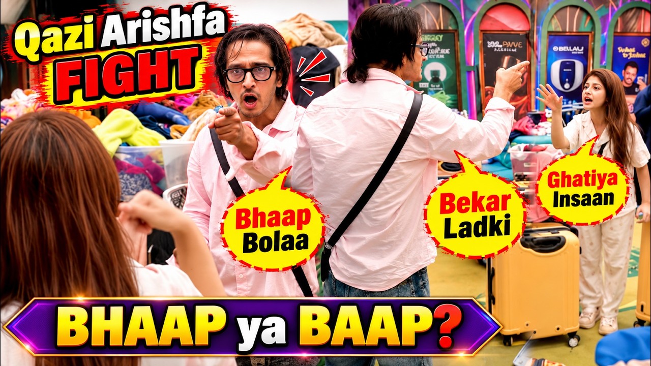 Bigg Boss 20 Big Updates! Live Feed Qazi Arishfa FIGHT! BHAAP ya Baap #BB20