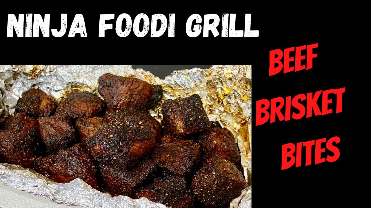Ninja Foodi Grill-Beef Brisket Beef Burnt Ends or Bites-Experiment!