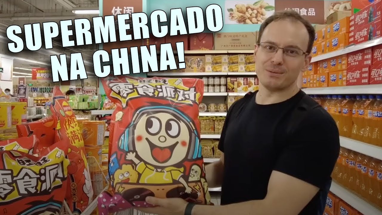 COMO É UM SUPERMERCADO NA CHINA! Preços e produtos estranhos