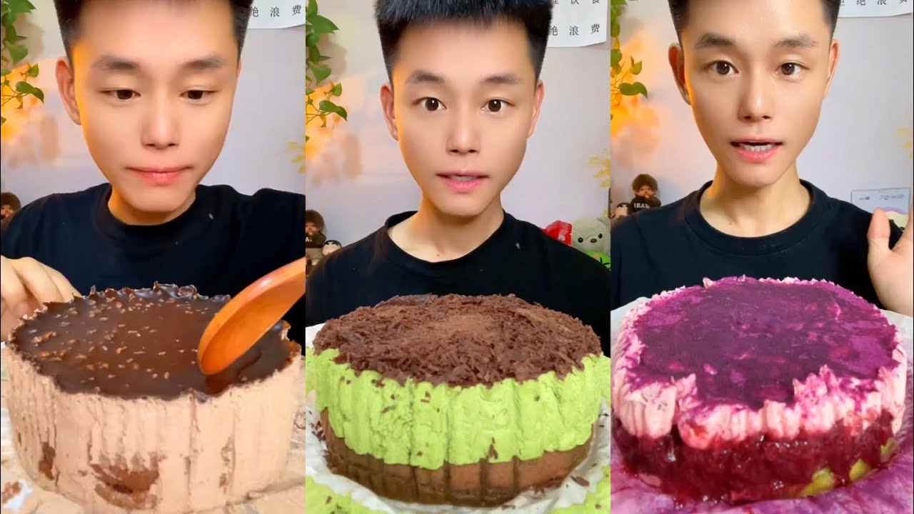 ASMR Creamy Cake Mukbang😍MUKBANG SOUNDS Tiramisu 크림 케이크#cake#cream#mukbang#food#sweettastic#asmr#fun