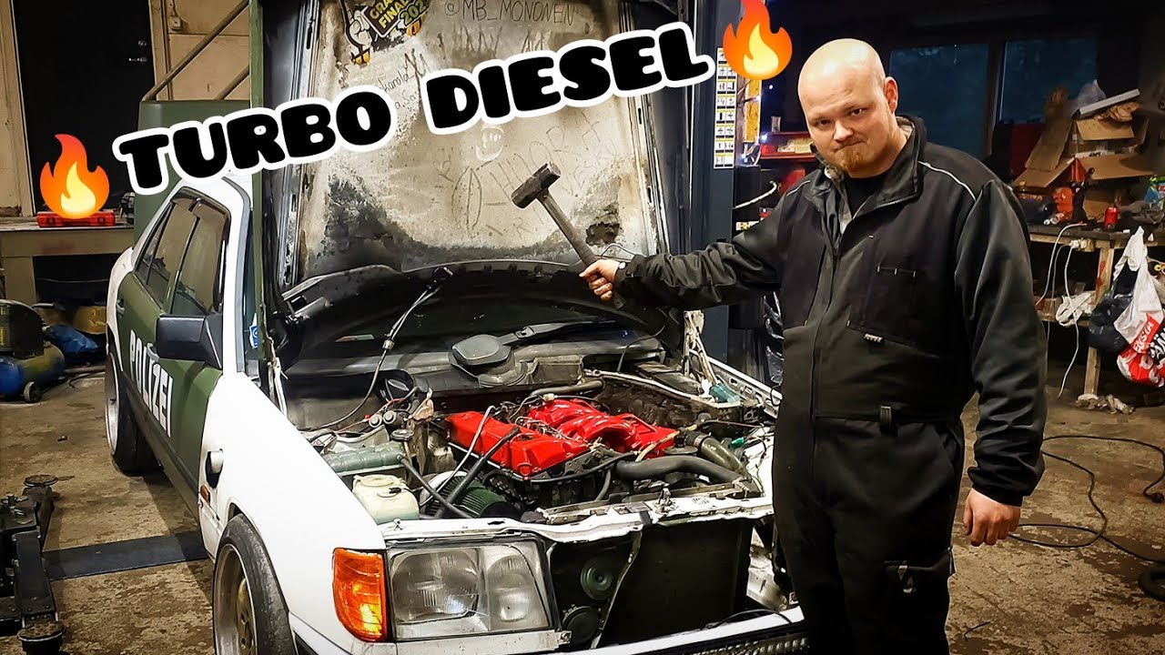 Super Budjetti Turbo diesel part 5 POLIZEI meesun kärsimys alkaa (w124 250D om602) #mercedesbenz