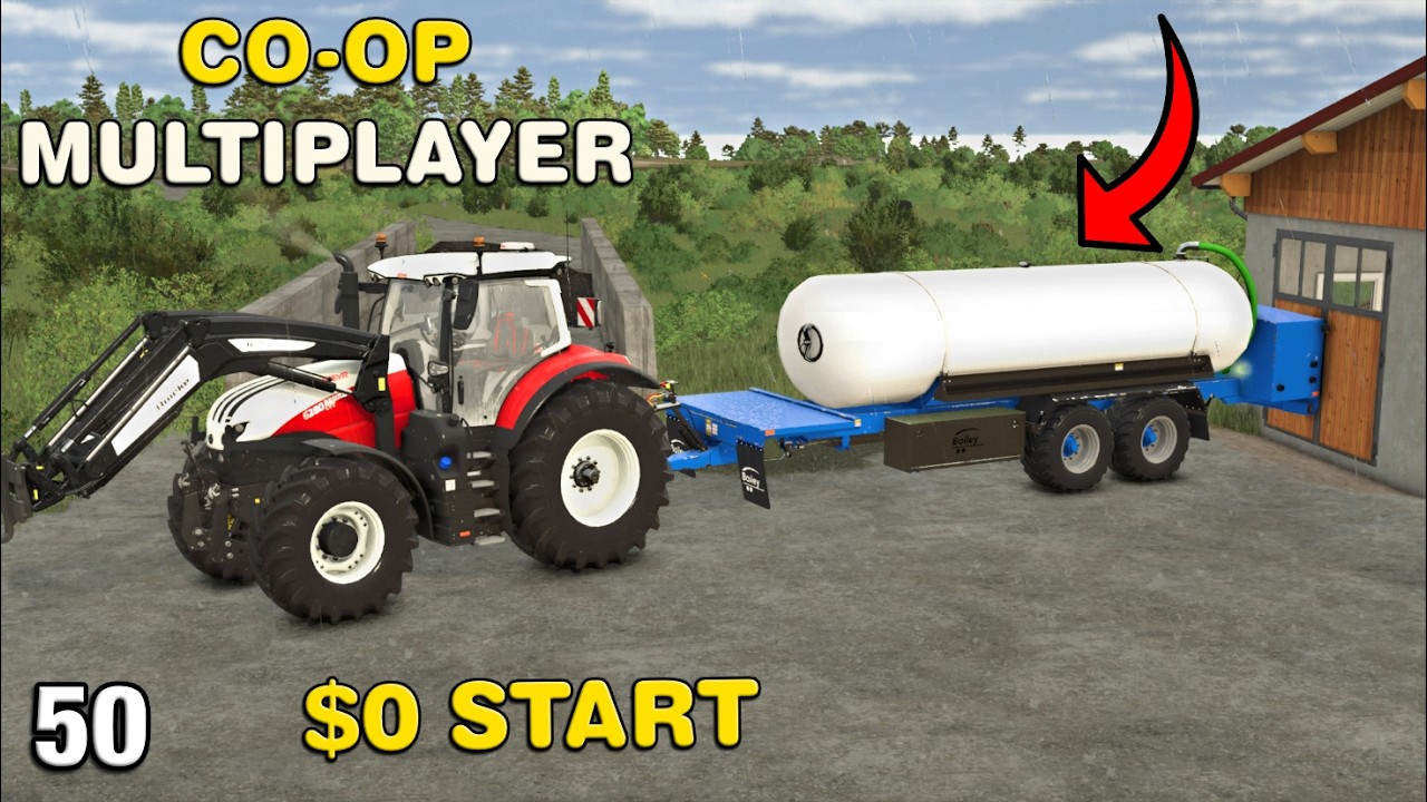 GOT A MILK TANKER AND MEGA SILAGE CUT CO-OP Multiplayer Survival4X FS25 Ep50