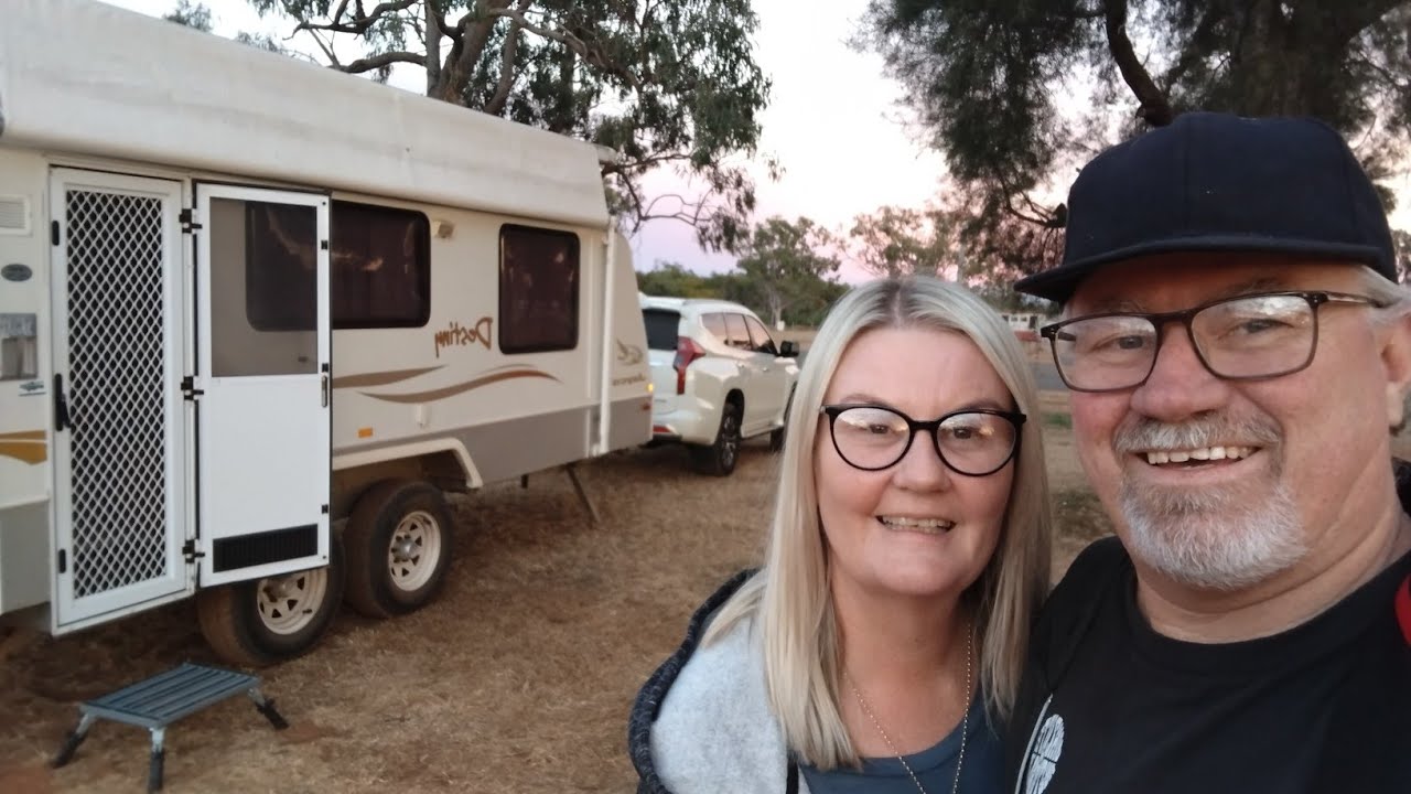 Pajero Sport tows Caravan to the boggy Big Red Bash in Birdsville