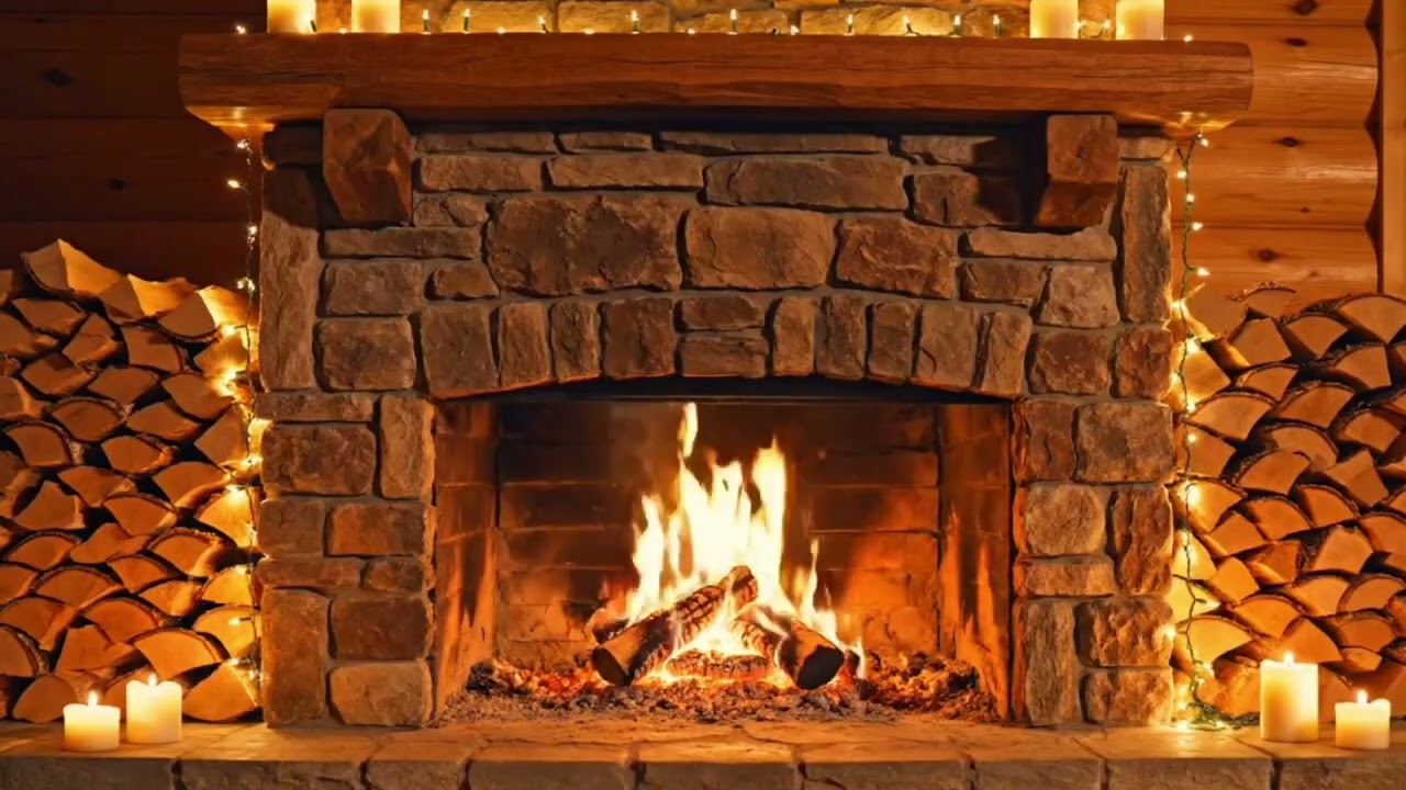 Fireplace Sounds for Sleep 🔥 ASMR Crackling Fire | Relaxing & Stress Relief