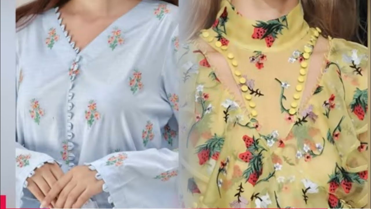 #Kurti neckline designs # Beautiful Kurti Neckline Designs Summer Dress #summer wear collection