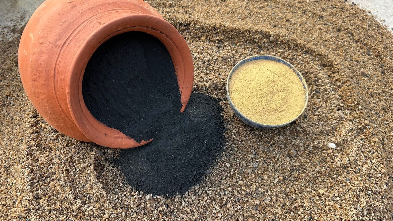 New Texture Tutorial || How to make charcoal texture + Sand + Mud || Lots Of Crumbling #vlog #asmr 