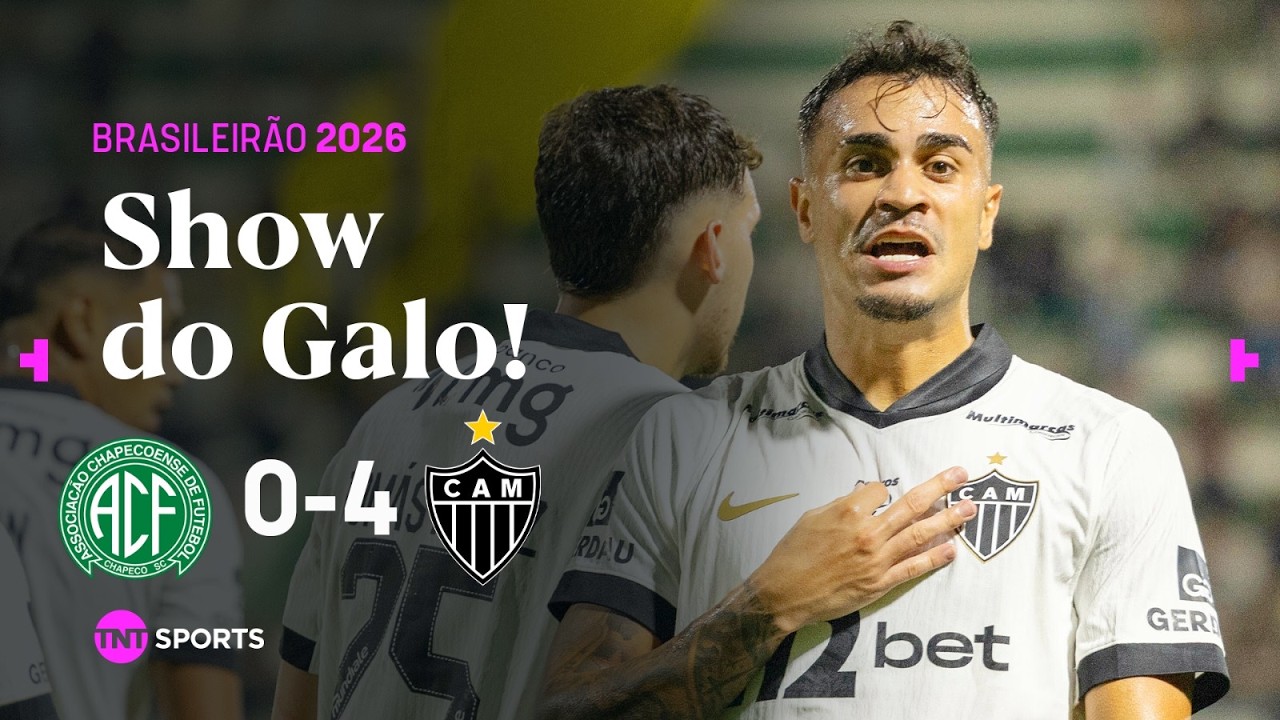 GALO MARCA TR&Ecirc;S GOLS EM 12 MINUTOS E ATROPELA A CHAPE! CHAPECOENSE 0X4 ATL&Eacute;TICO-MG