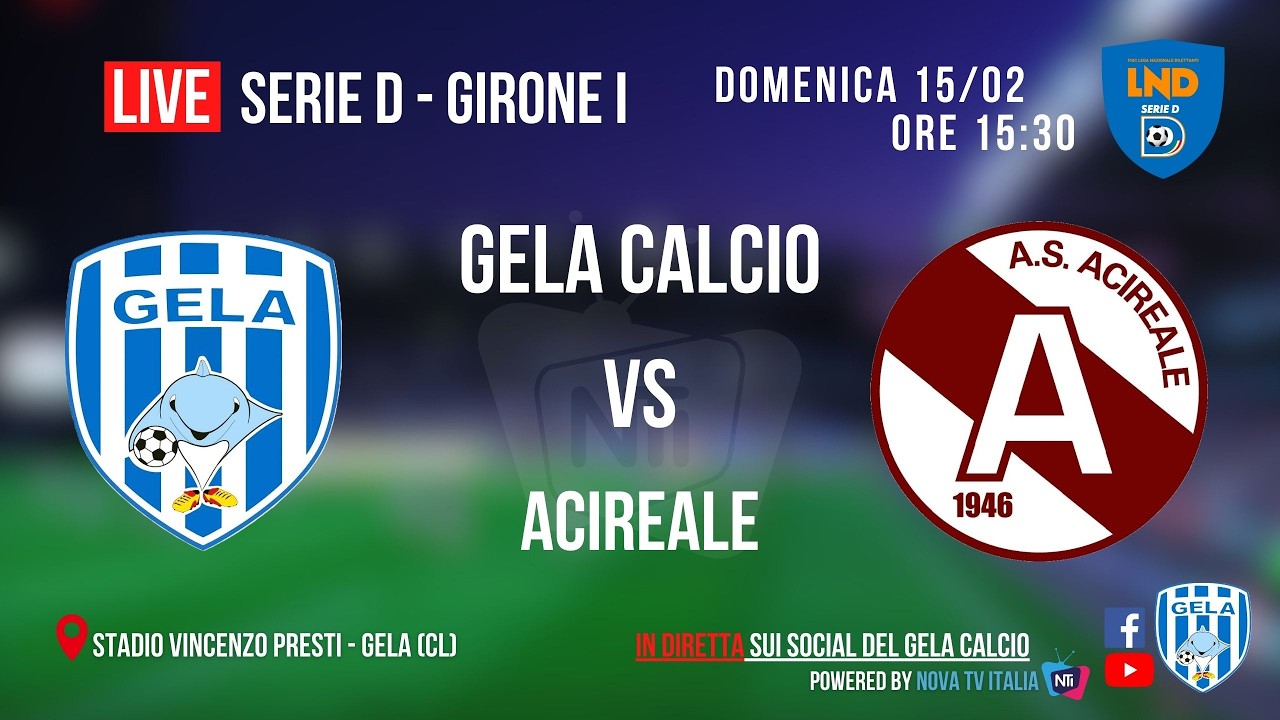 GELA CALCIO vs ACIREALE - Serie D (Girone I), Giornata 24
