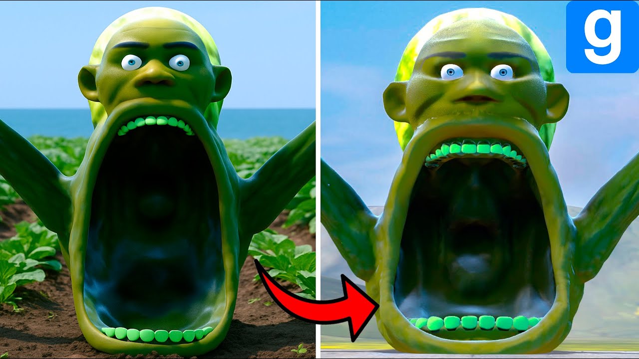 I MADE 3D SEA EATER LIN GANG MELON in Garry's Mod!