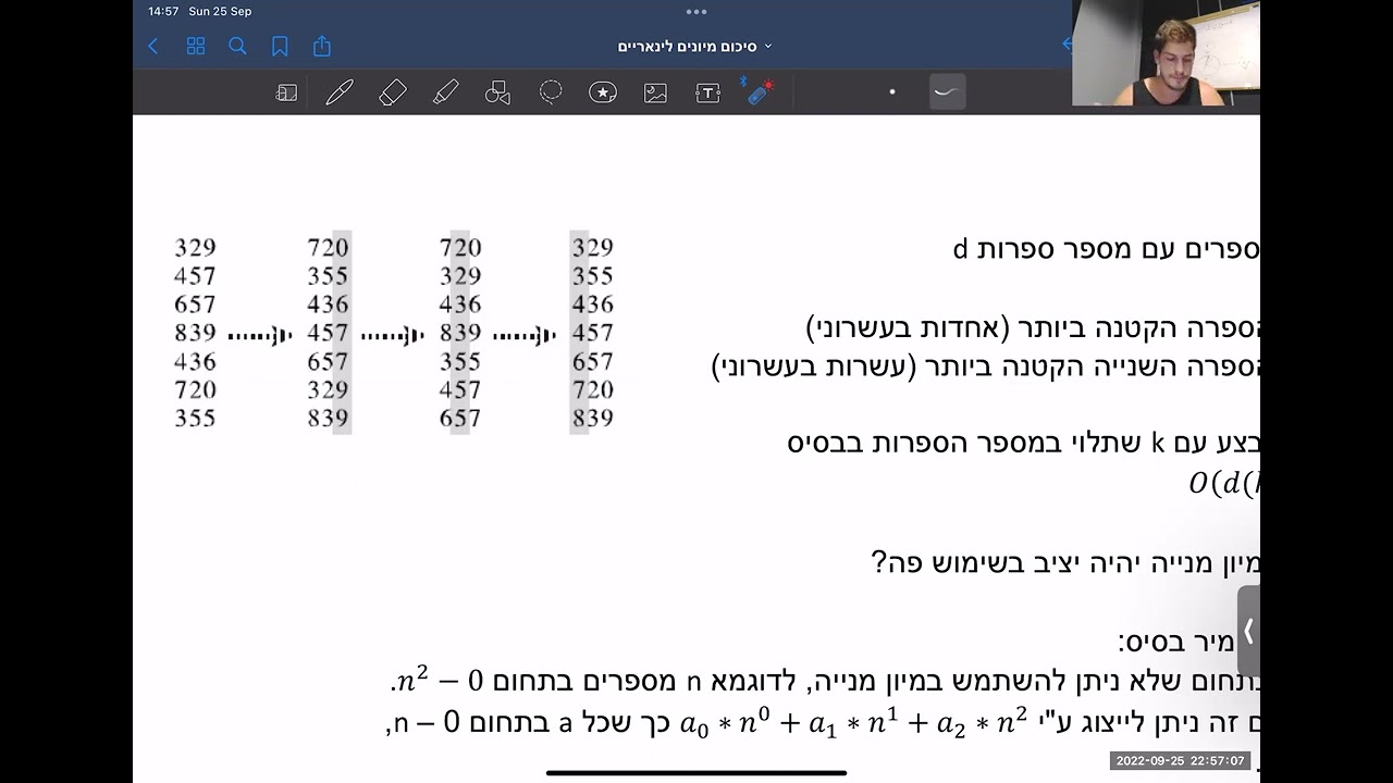 תאוריה מיונים לינאריים