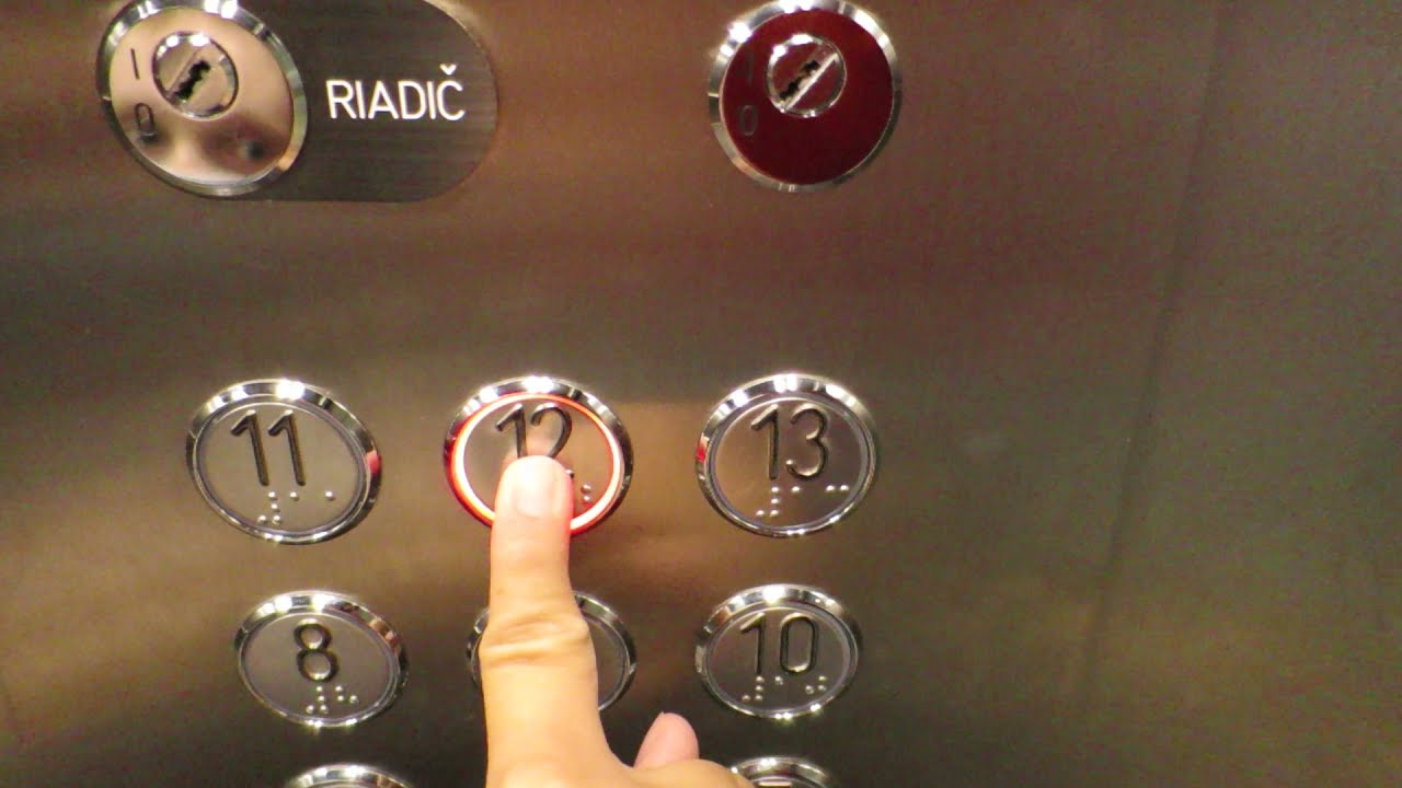 riding two elevators@hospital Nove Zamky, Slovakia