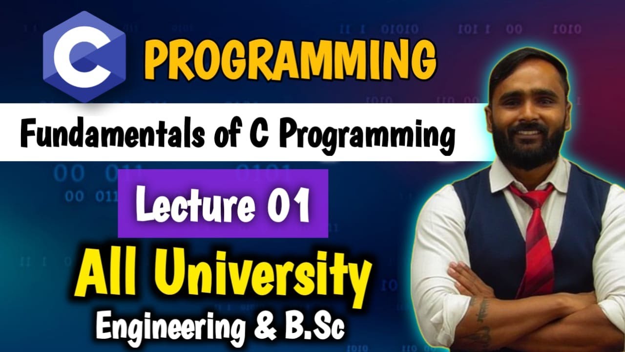 C PROGRAMMING | FUNDAMENTALS OF C PROGRAMMING | LECTURE 01 | PRADEEP GIRI SIR