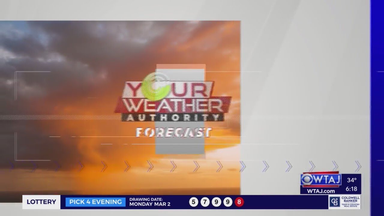 Tuesday evening weathercast