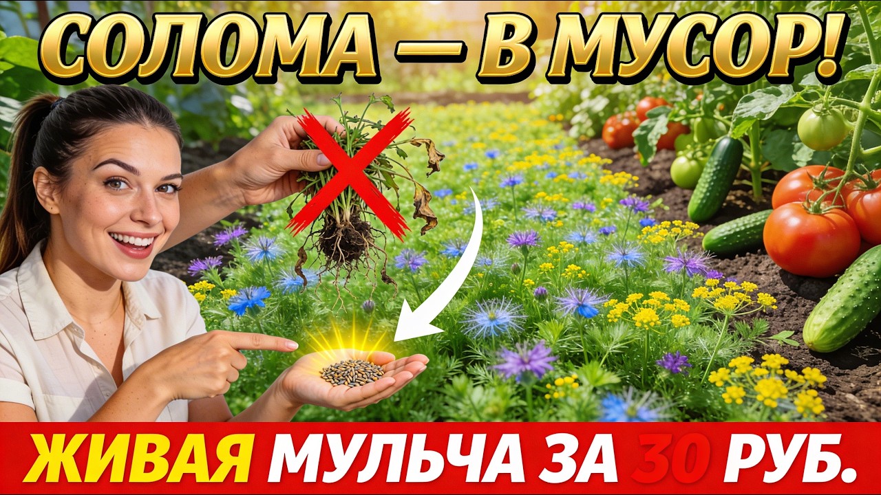 ЖИВОЙ ЩИТ ДЛЯ ОГОРОДА: ОНИ заменяют гербициды, полив и покупной биогумус