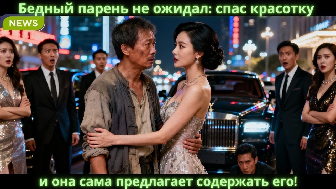 Бедный парень не ожидал: спас красотку — и она сама предлагает содержать его!#китайские