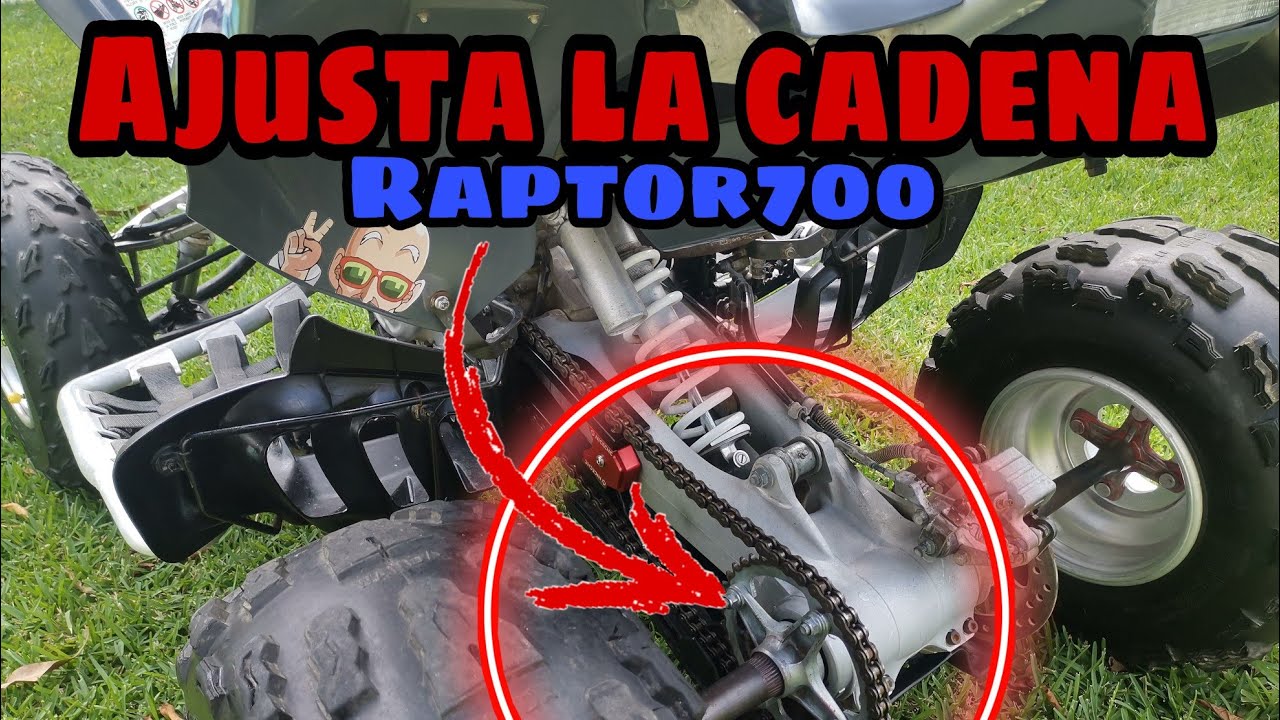 CÓMO AJUSTAR LA CADENA DE LA YAMAHA RAPTOR 700 #yamaharaptor700 #raptor700 #cadena