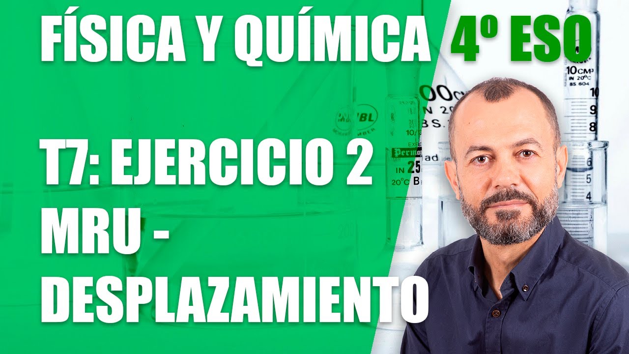 El movimiento - Ejercicio 2:  MRU, Tema 7 - Física y Química 4 ESO