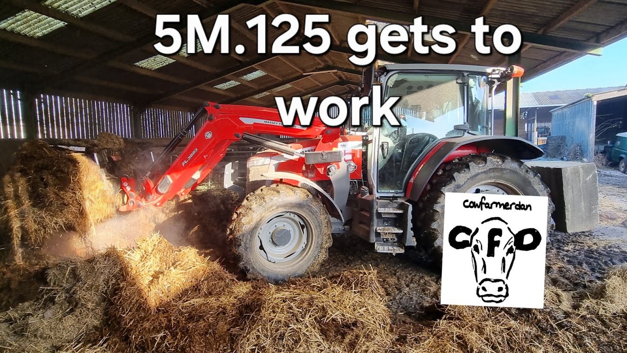 Giving the new Massey Ferguson 5M. a test.