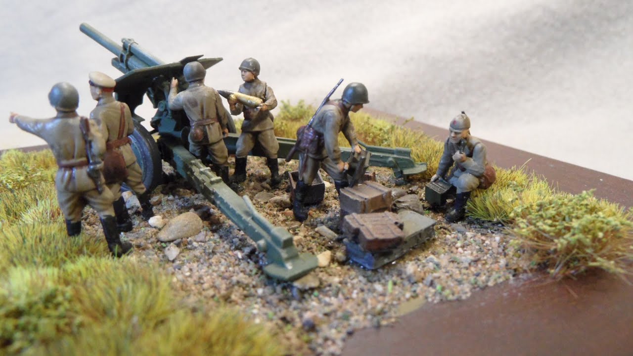 ZVEZDA 1/72 Soviet 122 mm Howitzer M-30 With Crew - A Build In Pictures