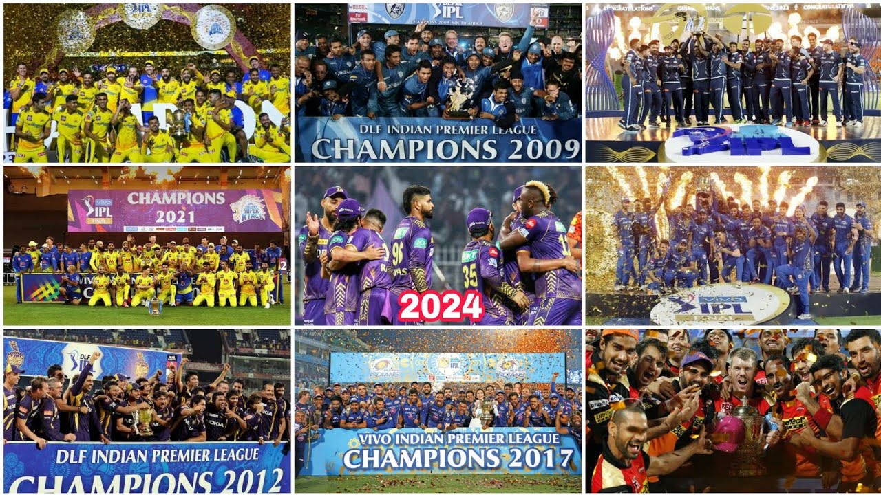 IPL Winners & Runners List from 2008 to 2024 | Cartoon Sports