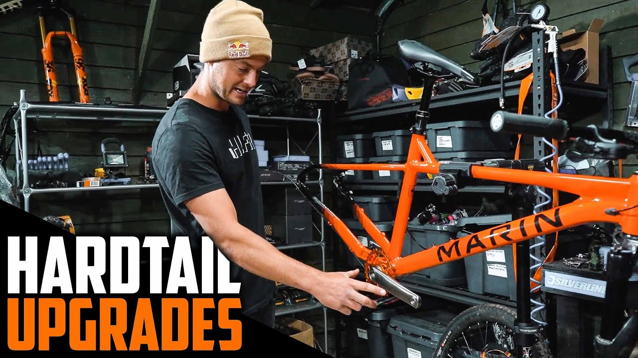 UPGRADING THE HARDTAIL WITH CUSTOM MTB PARTS!!