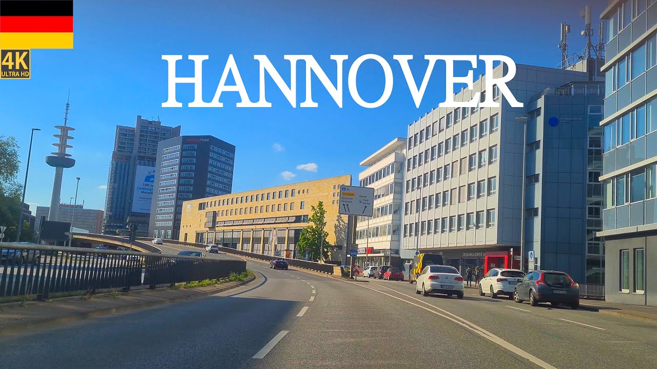 4K City Drive Hannover Lower Saxony Germany Part V 4K